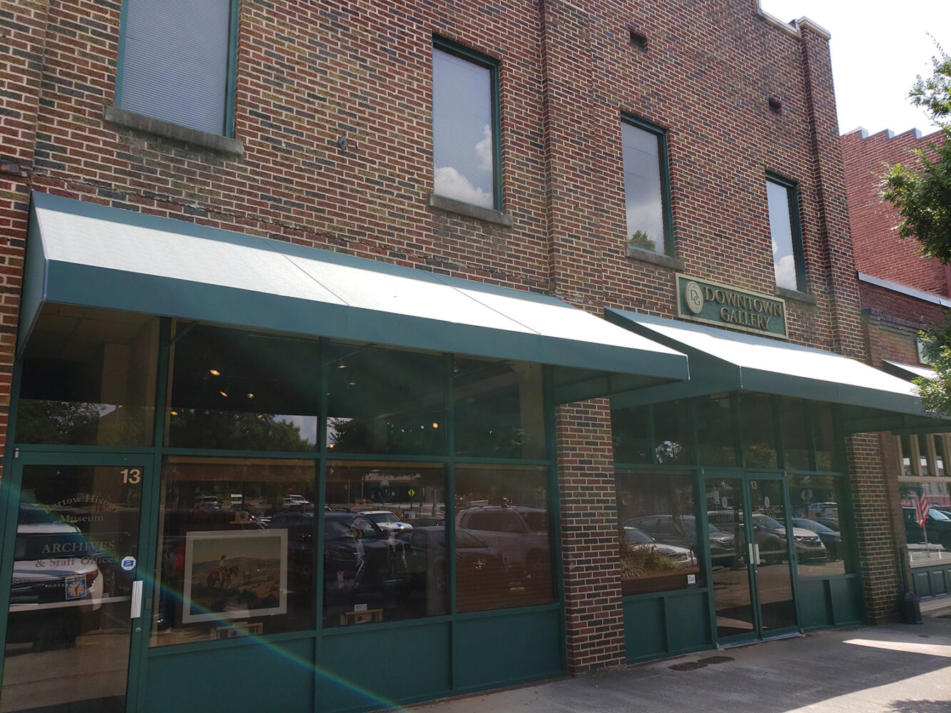 Custom Awning for Downtown Gallery in Cartersville, Georgia